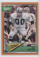 2018 Panini Classics Legends Timeless Tributes Orange 16/25 Jim Otto HOF 07qw