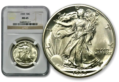 1941-D 50C Walking Liberty Half Dollar - NGC MS 66   C1044