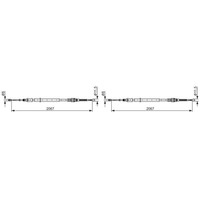 2X Bosch Handbremsseile Passend FüR CitroËN C4 DS4 DS DS Peugeot 308