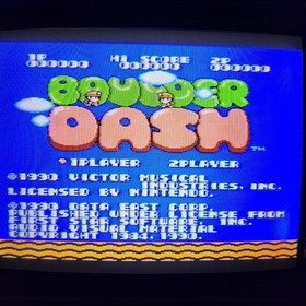 Boulder Dash - Nintendo NES - CIB FAH