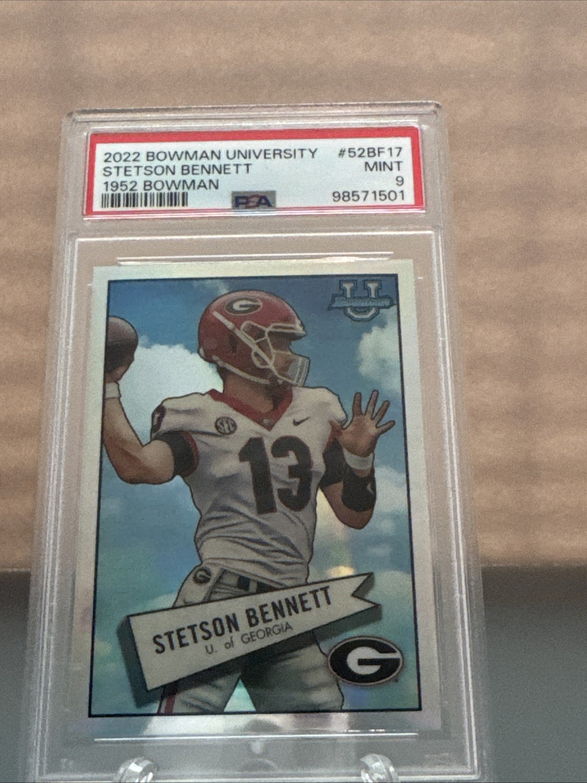 2022 Bowman University Chrome - 1952 Bowman Stetson Bennett #52BF-17 (RC)