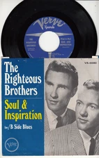 THE RIGHTEOUS BROTHERS - SOUL AND INSPIRATION - ORIGINAL VERVE RECORDS 45 WPS