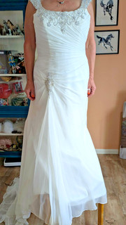 victoria jane wedding dress used UK size 18 Bust 38"