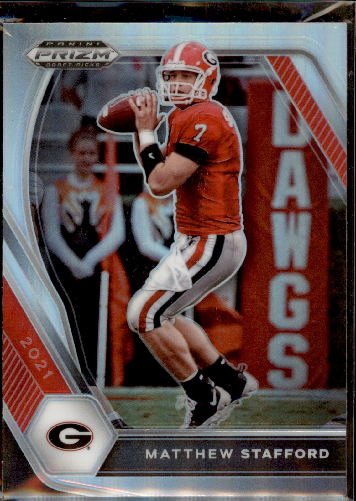2021 Panini Prizm Draft Picks Collegiate #19 Matthew Stafford Silver