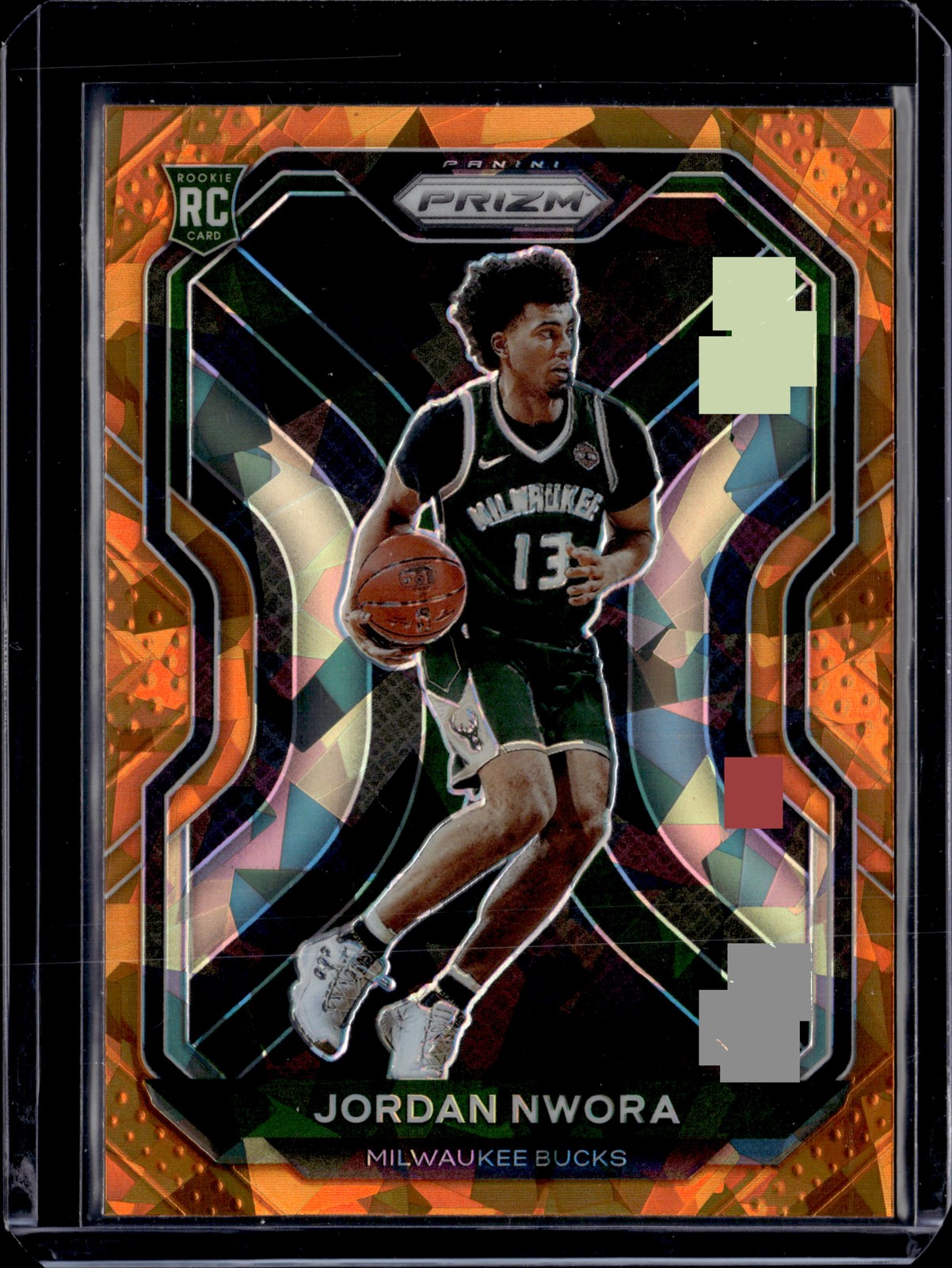2020-21 Panini Prizm #273 Jordan Nwora Orange Ice Prizms