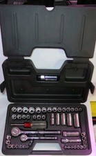 Husky Professional Socket Tool Set 14 And 38 Sae Metric Drive Case Usa Made