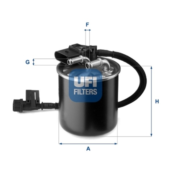 Kraftstofffilter UFI 24.149.00 Filtereinsatz FüR Mercedes Sprinter Bus B906 W204-image