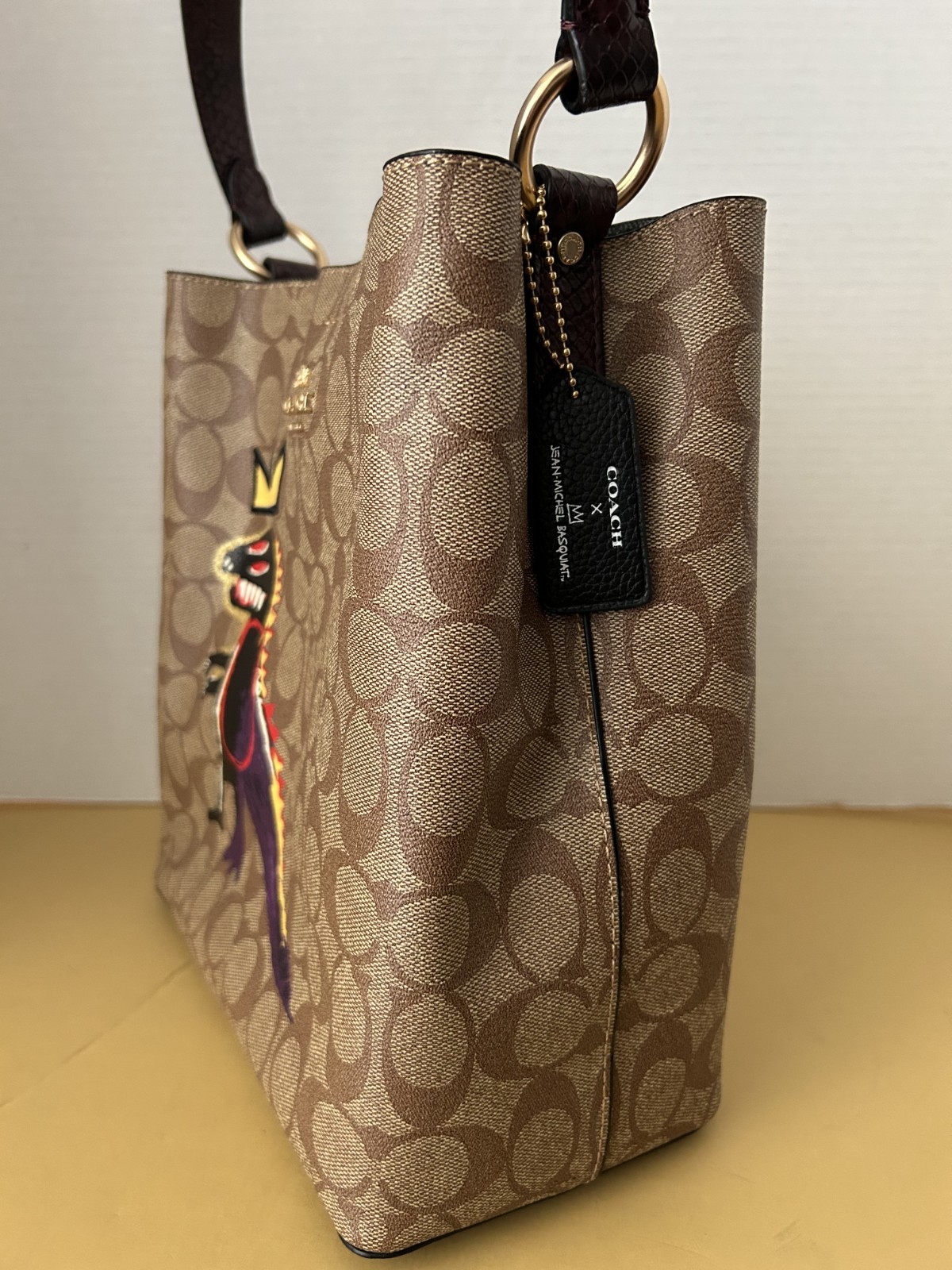 Coach x Jean-Michel Basquiat Shoulder Bucket Bag Sign… - Gem