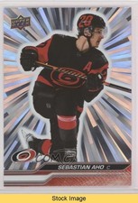 2023-24 Upper Deck Series 1 Outburst Silver Sebastian Aho #30 READ 12g7