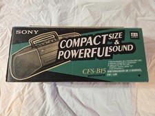 Sony CFS-B15 AM/FM Cassette-Corder Boombox - OPEN BOX / MINT - Original Box  Ma