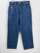 Fubu Y2k Hip-Hop Skater Medium Wash Blue Denim Carpenter Jeans Men's Size 34
