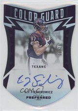 2016 Panini Preferred Color Guard Purple 6/25 CJ Fiedorowicz #251 Auto i6j