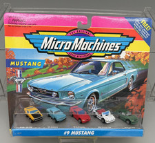 Vintage Micro Machines 9 Mustang Mini Scale Car Figurines NEW  SEALED 1994