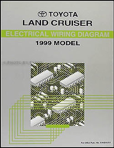 Neu 1999 Toyota Land Cruiser Reparaturanleitung Original Schaltplan-image