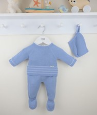 Completo completo Ciaran Pex bambino ragazzi caldo invernale lavorato a maglia 3 pezzi 3-6 mesi