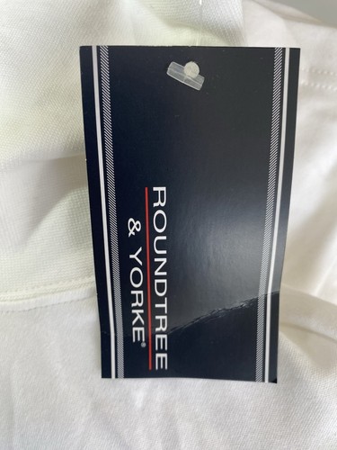 NEU - Größe M Herren Roundtree & Yorke Langarm Rollkragen Shirt Baumwolle weiß - Bild 7 von 8