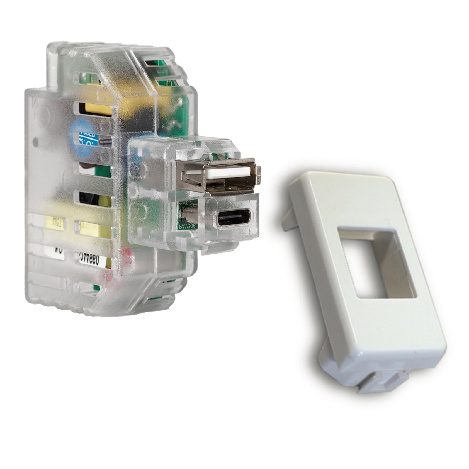 FANTON 82893-39 kit alimentatore USB A+C 2,4A attacco keystone da incasso c Jwv8