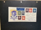 Netherlands 1956 FDC 1st day Cover to the USA Kinderzegels