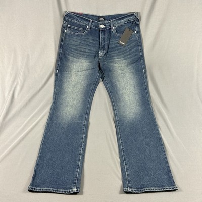 True Religion Jeans Ricky SN Straight 36 x 34 Woodland Blue NWT MSRP $159