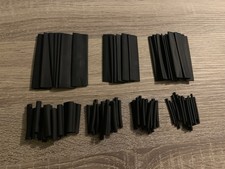 Black Heat-Shrink Tube Kit Insulation Sleeving Wraps for Wires Repairs Soldering