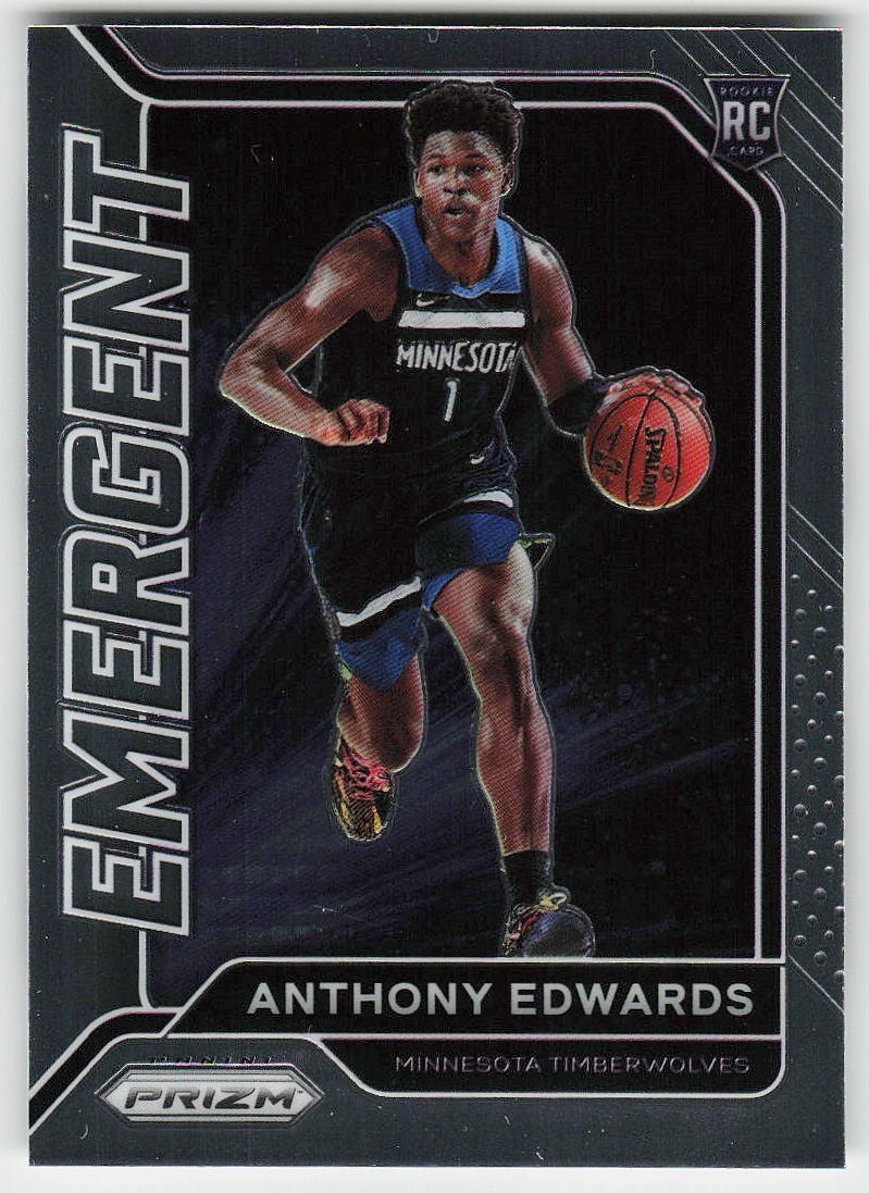 2020-21 Panini Prizm #3 Anthony Edwards BASKETBALL Minnesota Timberwolves