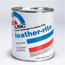  USC.21335 US Chemical FEATHER-RITE 21335 Lightweight Autobody Filler, 1 qt, Off