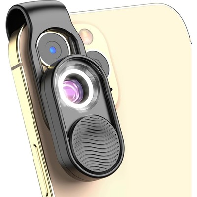 Mini-Mikroskop Smartphone 100x LED Beleuchtung tragbar USB-Ladekabel