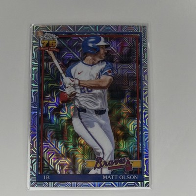 Topps 2025 Series 1 Matt Olson #T90C-23 1990 Chrome Insert Braves 2025