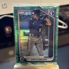 Spencer Nivens 2024 Topps Bowman Chrome Lunar Glow Refractor #BCP-37 Royals