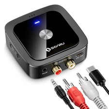Bluetooth 6.0 Receiver, Bluetooth Adapter for Old Receiver, Low Latency, 24-H...