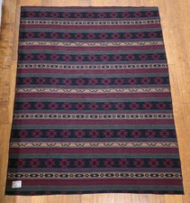Vintage John Rich Bros Woolrich Wool Aztec Southwestern Throw Blanket 70x55"
