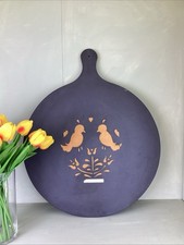 Originale Pennsylvania Ardesia 17,5" Pizza Pasticceria Pasta Torta Tagliere Inciso Uccellini