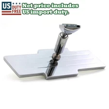 CRISSCROSS CROSS CLASSIC CAR HOT ROD 1-PC REAR VISION VIEW MIRROR CHROME STEEL