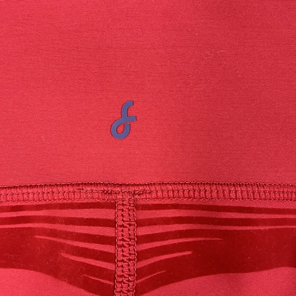 Fanka Leggings Women's Size XL Red Length Body Sculpt Reversible High Waist - Image 3 of 4