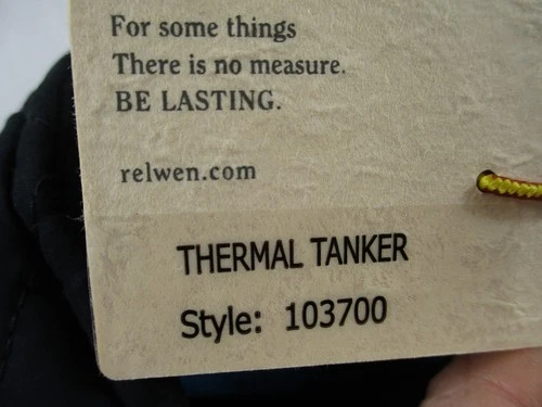 -NWT Relwen Quilted Thermal Tanker Jacket Men's Jacket No. 103700 Black Sz L image 3