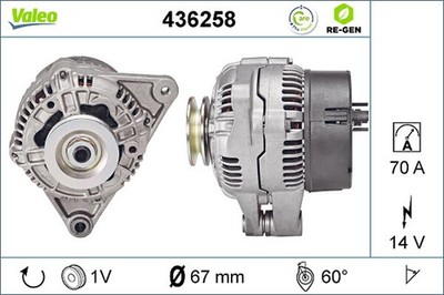 Lichtmaschine Generator Lima VALEO RE-GEN - AT 436258 +71.40  Pfand für 106 306