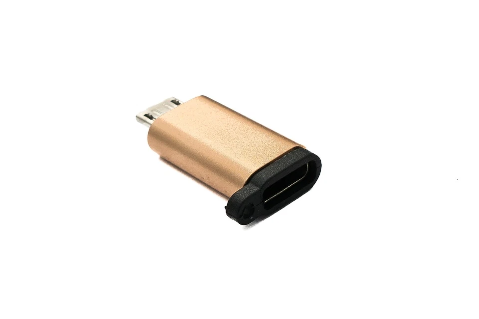 SYSTEM-S USB 3.1 Adapter Typ C Buchse zu 2.0 Micro B Stecker Schlaufe in Rosa - Bild 4 von 4