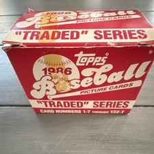Topps 1986 Baseball Traded Series Sealed Box MLB 132 Cards