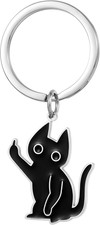 Cute Cat Keychain Funny Gifts for Women Men Cute Keychains for Women