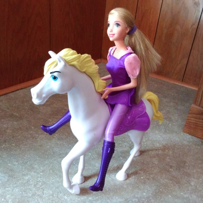 Disney Rapunzel Doll With Max.  used.