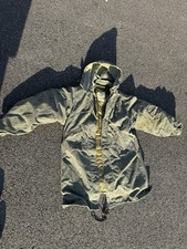 Vintage Desert Night Camo Fishtail Parka Button Military Jacket Sz Small