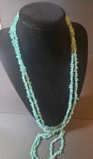2 Sky Blue Apatite Chip Beads Necklace Strands 34" Each (3x6-5x9mm) New JAY KING