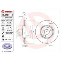 Brembo 2X Bremsscheibe Vorne Ø280 Mm InnenbelüFtet FüR Renault Espace Iii JE0_