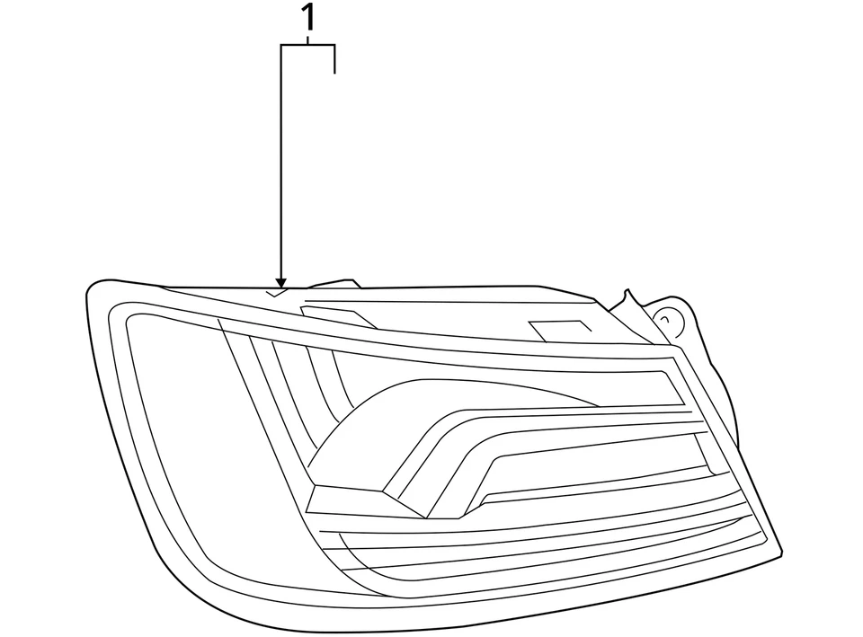 2019-2020 Audi A3 Left Taillight Quarter Mounted w/Dynamic Signals Factory OEM Foto 4 de 4