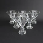 7826 by Steuben Glass Set of 6 Teardrop Cocktail Liquor Glasses George Thompson