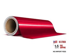 Gloss Metallic Red Air-Release Adhesive Vinyl Pinstripe Tape Roll 12  x 20ft