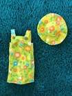 Vintage Barbie MOD Clone SHILLMAN Flower JUMPER DRESS & HAT - EXC. (1960s)