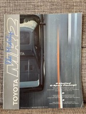1984 Toyota MR2 AW11 G-Limited Sales Brochure Catalog 4A-GE Midship JDM Japan