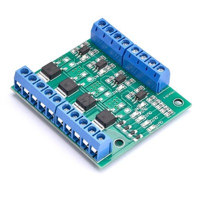 4 CH MOS Optocoupler Isolation Drive Module DC 3-20V PLC Amplification Board New