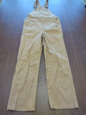 LL Bean Kids' Rugged Utility Overalls Marsh Brown Size 10 Very Good Pre Owned